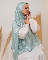 Satin chiffon scarf